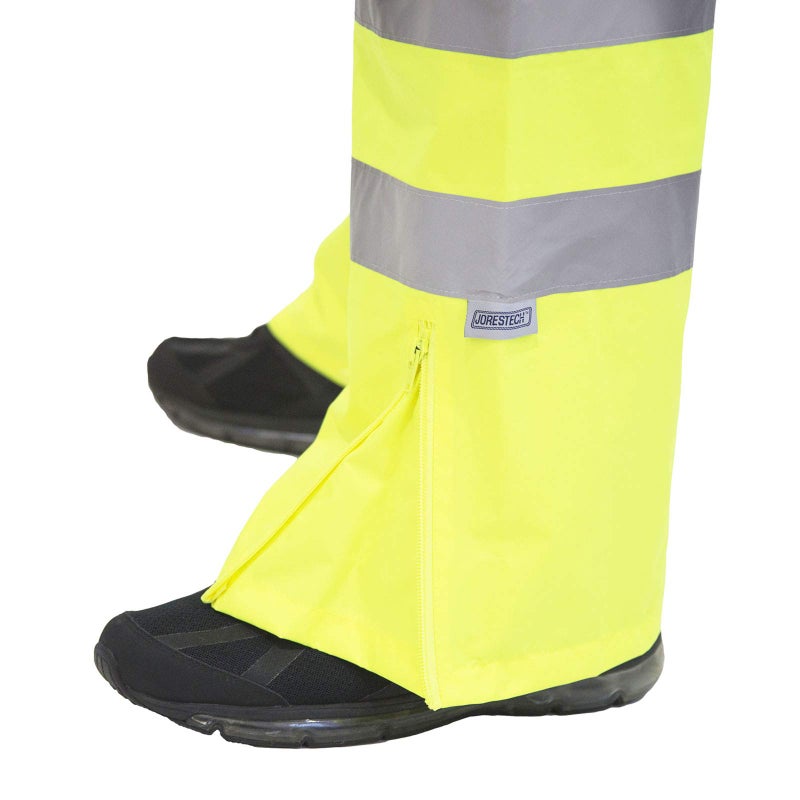 JORESTECH Safety Rain Pants Reflective High Visibility Yellow/Lime ANSI Class E 150D Heavy Duty PANTS-03 (XL) - Image 3